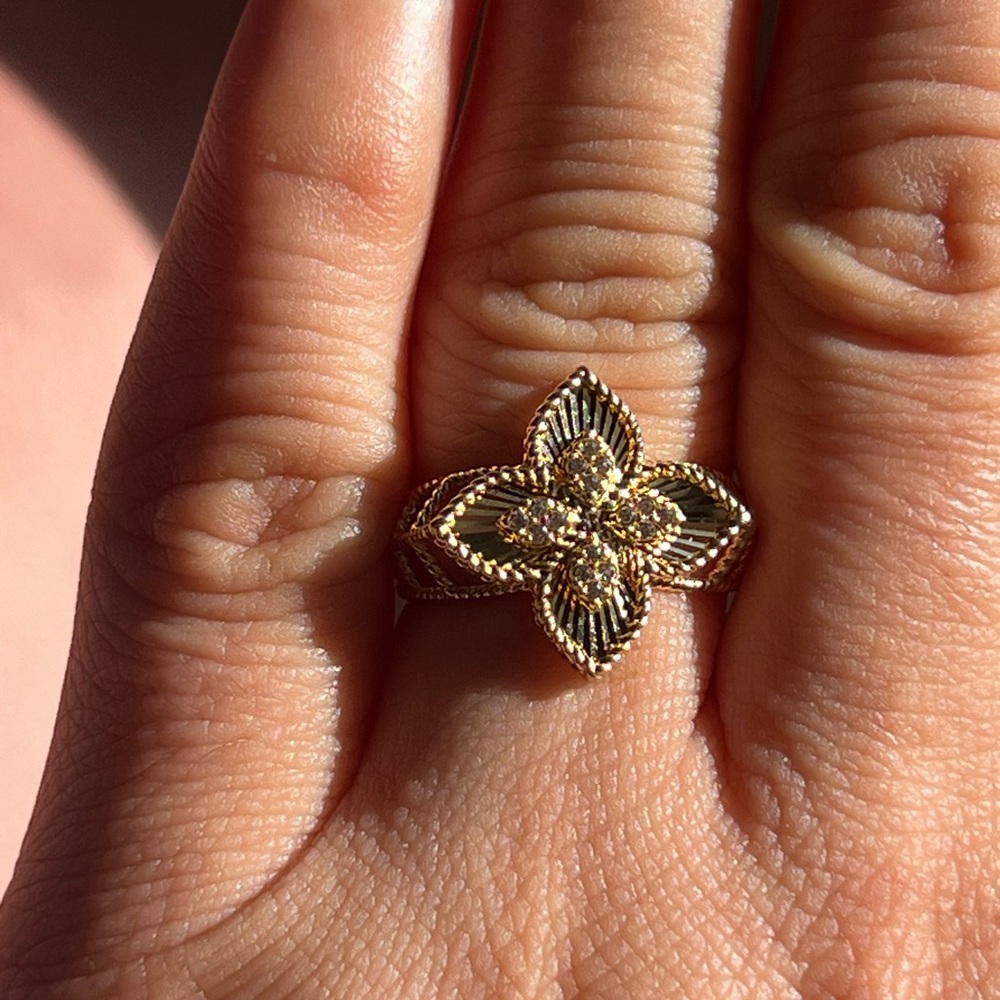 18k gold Necklace and Ring Set - Picture 5 of 15